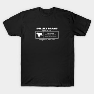 Bullies Brand Tag Design Wht T-Shirt